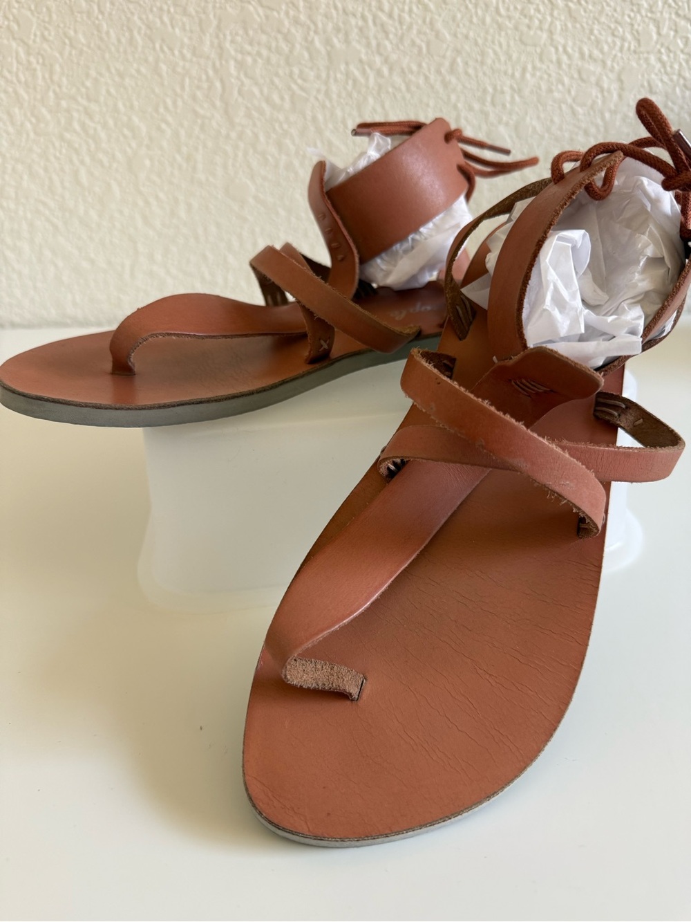 Free People Vacation Day Wrap Sandal | Leather Lace Up Gladiator | EU 39 US 8 - Picture 2 of 11